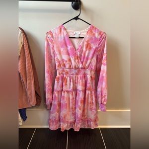 Multicolor pink dress